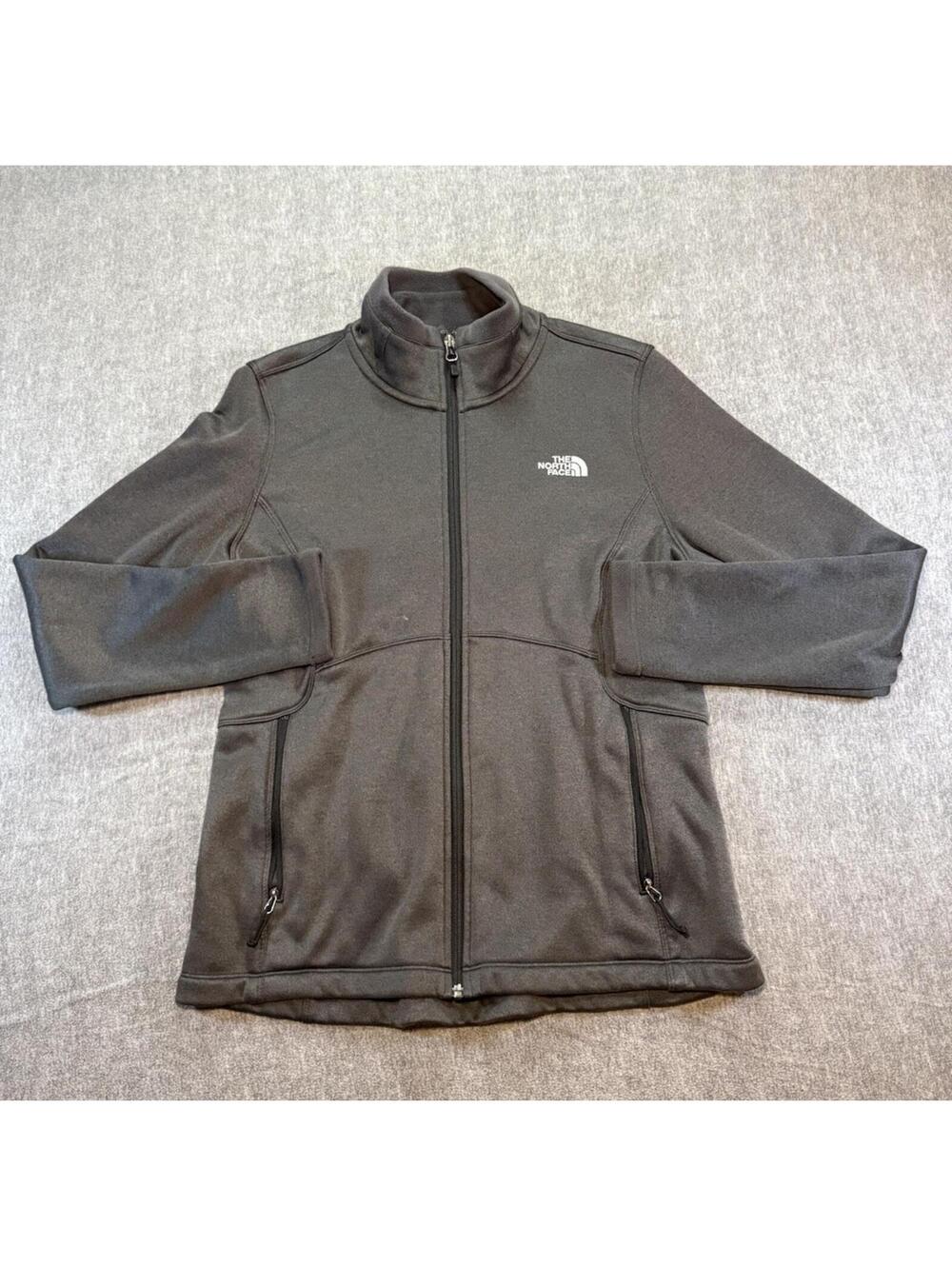 Northface Women’s Full Zip Jacket-Large/Dark Gray/Fleece